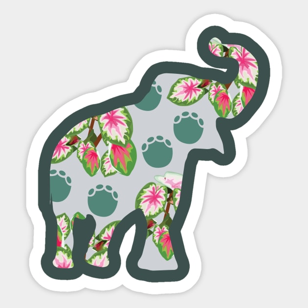 Elephant Ear Sticker by yasminrose